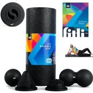 Ролик Для Масажу Спинки Ніг Massage Roller Roller Set Massager + Balls 5In1