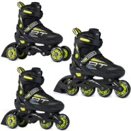 Роликові Ковзани 3В1 Регульовані Raven Profession Black/Lime 35-39