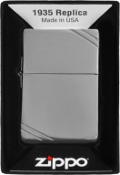 Запальничка Zippo Replica 1935 With Slashes 60001577 Вітрозахисний Бензин
