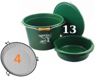Відро Принадки З Міркою Perfekt 13 Л + Миска 4 Л + Кришка + Сито 4