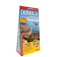 Хорватія І Чорногорія. Ламінована Карта Узбережжя