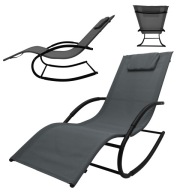 Садове Крісло Крісло Модерне Крісло-Гойдалка Zero Gravity Chair Chair Rocky Grey