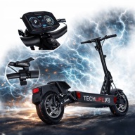 Позашашник Електроскутер 2X1500W 52V 18.2Ah 60Km Techlife X8 3.0 Led