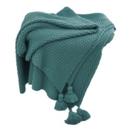 Nordic Knitted Плед Soft Blanket Warm Cozy Green 120X150 См