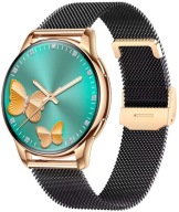Elegant Gold Women's Smartwatch Rubicon Rncf30 Calls Heart Rate Steps Sleep
