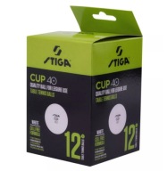 М'ячі Для Пінг-Понгу Stiga Stiga Ball Cup 12-Pack White 12 Штук