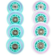 8 Світлодіодних Світлодіодних Коліс Для Роликових Ковзанів Raven Loret White/Mint 64Mm Pu Abec7 Підшипники