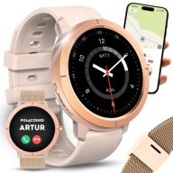 Жіночий Розумний Годинник Підключення Gps Меню Pl Amoled Gold Sport Pulse 2 Смужки