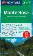 Туристична Водонепроходна Карта Monte Rosa 88 + Компас