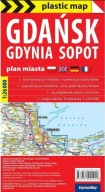 Пластикова Карта Гданськ Гдиня Сопот 1:26 000 W.2023 Колективна Робота