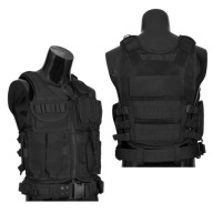 Тактичний Захисний Жилет Dominator Huzar Mk2 Molle Velcro, Чорний
