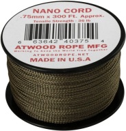 Paracord Nano Cord Atwood Rope 91M Coyote Survival Rope