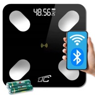 Ваги Електронні Ltc Wg110, Скло, Чорні, 180 Кг, Bluetooth