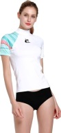 Коротка Біла Жіноча Футболка Для Плавання Cressi Rash Guard Lady