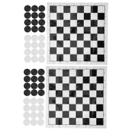 Набір З 2 Міжнародних Шашок Із Пластиковою Фольгою Ko Chessboard