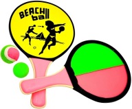 Набір Для Бадмінтону Пляжні Ракетки Весла М'яч Catch Ball 2В1