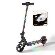 Дитячий Складаний Електросамокат 130W 14Km/H Lcd Led Чорний