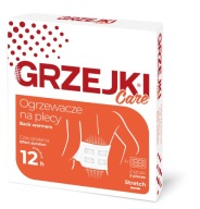 Grzejki Care Ogrzewacz Na Plecy Pas Kojące Ulga Ciepło 2 Sztuki 12 Godzin