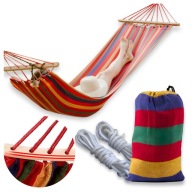 Садовий Гамак Подвійний Великий Xxl 270X150 200 Кг Tourist Bag Ropes