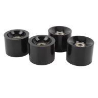 4Pcs Колеса Плата Колеса High Elasticity Pu 60X45Mm Qm Shaft Wheel