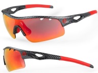 Велосипедні Окуляри Accent Storm Black And Red, Текстура Карбон
