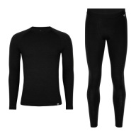 Danish Endurance Set Merino Set Thermoactive Clothing Чорний