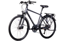 Трекінговий Міський Велосипед Unibike Voyager Gts, Рама 17 Дюймів, Колесо 28 Дюймів, Сірий