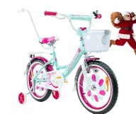 Велосипед Дитячий 16 Germina Bmx Для Дівчинки, Рожевий + Корзина З Колесами