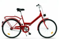 Kands Folding City Bike 24 Inch Folding Red Польський Виробник
