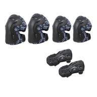 Набір Дитячого Захисного Спорядження Sturdy Practical Roller Skating Protective Black