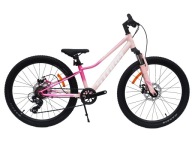 24 Queen Mtb Підвісний Велосипед Shimano Aluminium Pink Pink Disc Ha