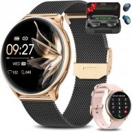 Розумний Годинник Жіночий Amoled Годинник Menu Pl Calls 2 Ремінці + Безкоштовні Навушники