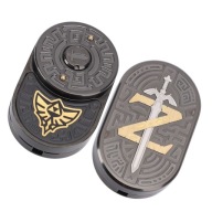 2Pcs Sword And Sheild Push Slider З Нержавіючої Сталі, Латуні V0