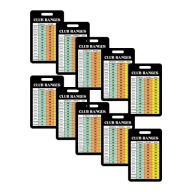 Картка Для Гольф-Клубу Range Chart, 10 Шт. Легко Носити Початківець Середній Хороший Швидкий