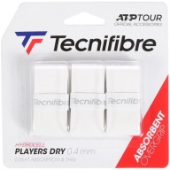 Tecnifibre Players Dry 3P Tennis Wraps, Білі