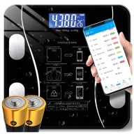 Аналітичні Ваги Ванні 180Kg Smart 25In1 Додаток Bluetooth + Батареї