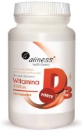Вітамін D3 Форте 4000 Добавка | Aliness | 120 Капсул | Кістки М'язи