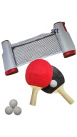 Набір Для Настільного Тенісу Ping Pong, 2 Лопатки, 3 М'ячі + Сітка