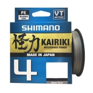 Shimano Kairiki 4 Braid - 0,06 Мм/150 М/4,4 Кг/ Сталевий Сірий