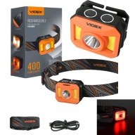 Світлодіодний Налобний Ліхтар Videx 400Lm Ip65 Управління Жестами 8 Режимів Радіус Дії 110М