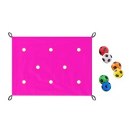 Hole Tarp Team Building Game For Teamwork Group Learning Fun Team Rose Red