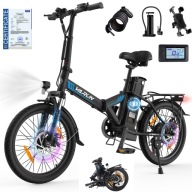 Varun Складаний Електричний Велосипед 20 Дюймів 48V 374.4Wh Shimano 7 Speed 25Km/H