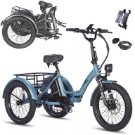 Fafrees F20 Mate Триколісний Електричний Велосипед 48V 500W 18.2Ah 25Km/H 110Km Синій