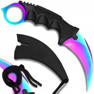 Karambit Fade Knife Rainbow Case Claw Cs:go Survival Tactical Sharp Case