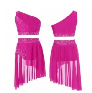 Гімнастичний Костюм S Ballet Dance Tutu Dress Рожевий 170 2589