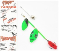Mepps Pike Tandem Fluo Green Gold 27 Гр Для Щуки