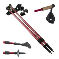 Палиці Для Скандинавської Ходьби Nils Extreme Red, Регульована Висота Наконечника