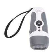 Am Fm-Радіо Портативна Радіостанція З Рукояткою Та Ліхтариком Sos Alarm Power R8