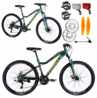 Гірський Велосипед Mtb 26 21B Алюмінієвий Shimano Дискові Гальма Рама 15 Коммунія