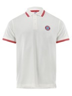 Fc Bayern München - Біла Чоловіча Футболка Поло Bayern Munich